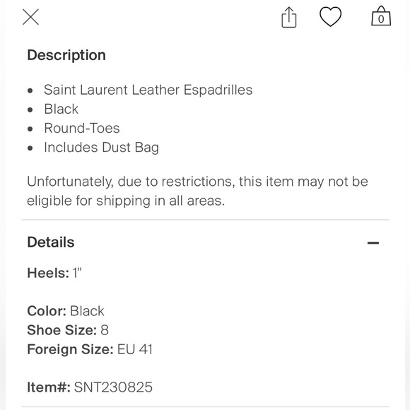 🔥YSL Espadrilles Size 41 - Picture 15 of 16